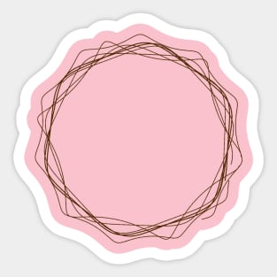 Imperfect Spirograph no. 8 Sticker